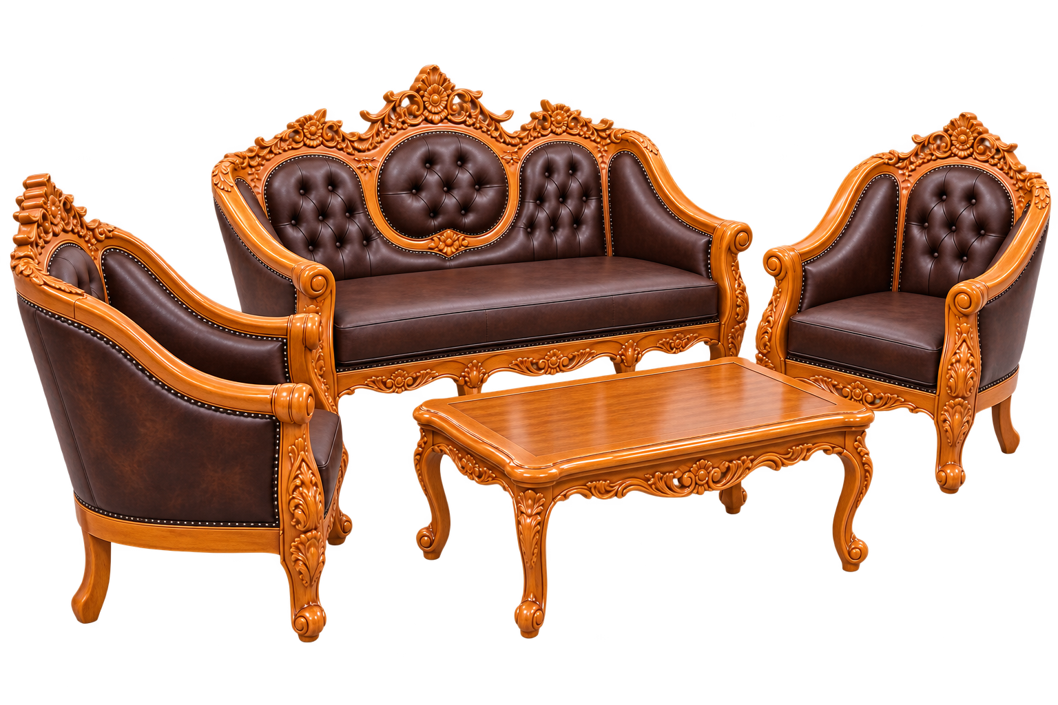 Wooden King Sofa thumbnail 2